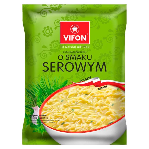 Vifon Zupa błyskawiczna o smaku serowym 65 g zdjęcie 1