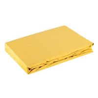 Prześcieradło z gumką satyna NOVA 140x200 + 30cm musztardowe