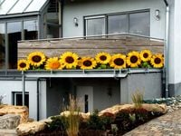 Osłona na balkon dekoracja ochronna mata balkonowa SŁONECZNIKI