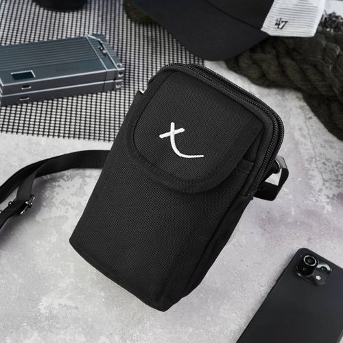 męska saszetka na ramie z cordury czarna  sp-03-bl na Arena.pl