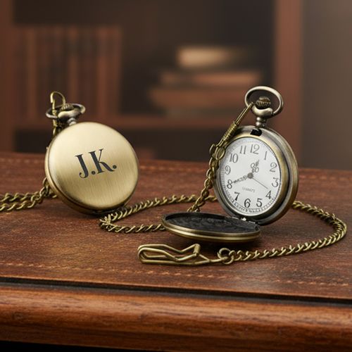 Zegarek Kieszonkowy na Łańcuszku z Grawerem Retro Prezent dla Niego na Arena.pl