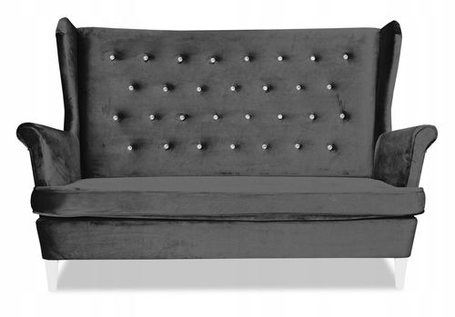 Zestaw wypoczynkowy mebli uszak Diana sofa fotele pufy Family Meble komplet na Arena.pl