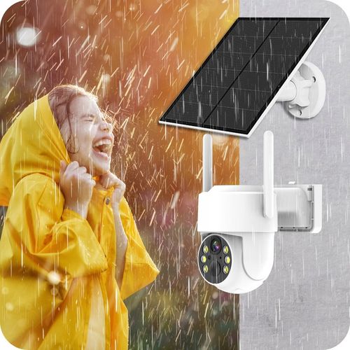 SOLARNA KAMERA WIFI 4MPX SMART ZEWNĘTRZNA OBROTOWA IP BEZPRZEWODOWA ALARM na Arena.pl
