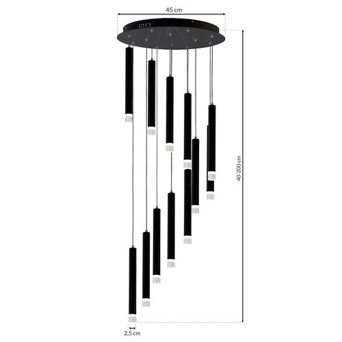 Lampa wisząca CARBON 12W LED na Arena.pl