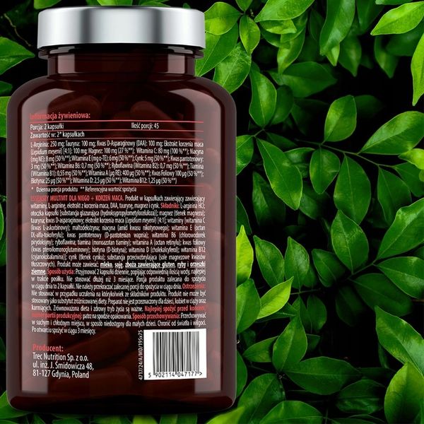 MULTIWITAMINA DLA MĘŻCZYZN 18 SKŁADNIKÓW NA WITALNOŚĆ LIBIDO TESTOSTERON zdjęcie 7