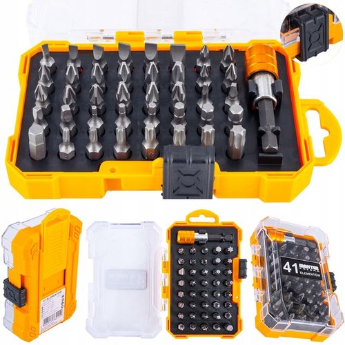 ZESTAW BITÓW KOŃCÓWEK WKRĘTARKI 41 EL. WALIZKA MP0304 na Arena.pl