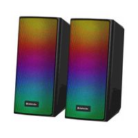 Głośniki Defender SPITFIRE 2.0 6W Bluetooth USB podświetlenie RGB MP3