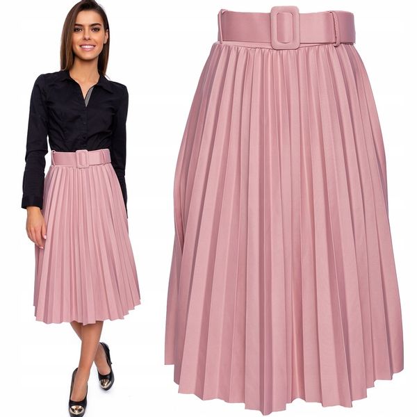 802___SPÓDNICA PLISOWANA PASEK GUMKA zdjęcie 7