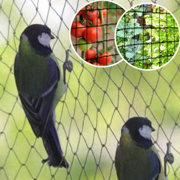 MOCNA SIATKA przeciw PTAKOM na BALKON na Drzewka Wolierę 7,5 x 7,5 m zdjęcie 2