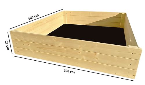 WARZYWNIAK SKRZYNIA NA WARZYWA INSPEKT DREWNIANY 100x100x27 cm WYSOKI na Arena.pl