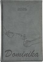 GRAWEROWANY KALENDARZ DZIENNY A5 2026 KSIAŻKOWY DUŻO WZORÓW Z IMIENIEM