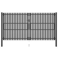 Brama ogrodzeniowa, stalowa, 4 x 2,5 m, antracytowa