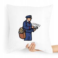 Poduszka Prezent Dla Listonosza Najlepszy Z Nadrukiem Ze Zdjęciem