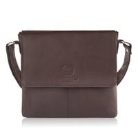 listonoszka skórzana brązowa torebka damska na ramię paolo peruzzi e-28-br