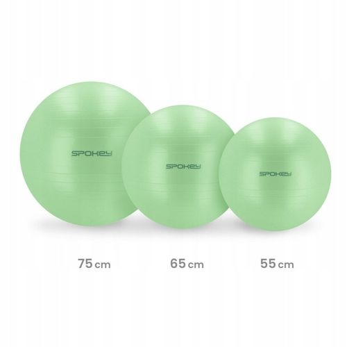 PIŁKA DO ĆWICZEŃ FITNESS REHABILITACYJNA GIMNASTYCZNA 55CM FITBALL ANTI-B na Arena.pl