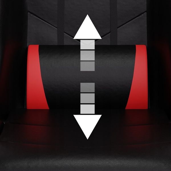 FOTEL GAMINGOWY CYBER CHAIRS X-LOGIC RED - BIUROWY zdjęcie 12