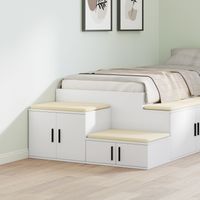 Biała szafka magazynowa  103x41x40 cm z drewna inżynieryjnego