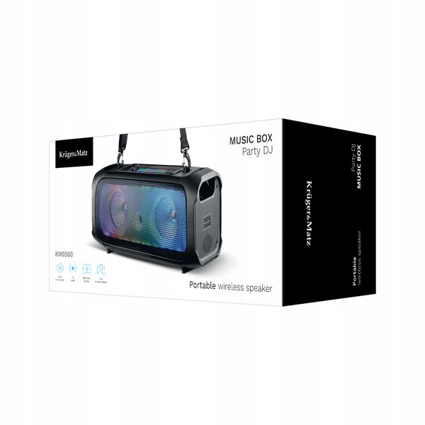 Głośnik Bluetooth 5.0 TWS Music Box DJ! USB SD AUX zdjęcie 12