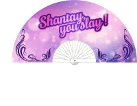 shantay you slay - wachlarz dekoracyjny 64 cm fioletowy