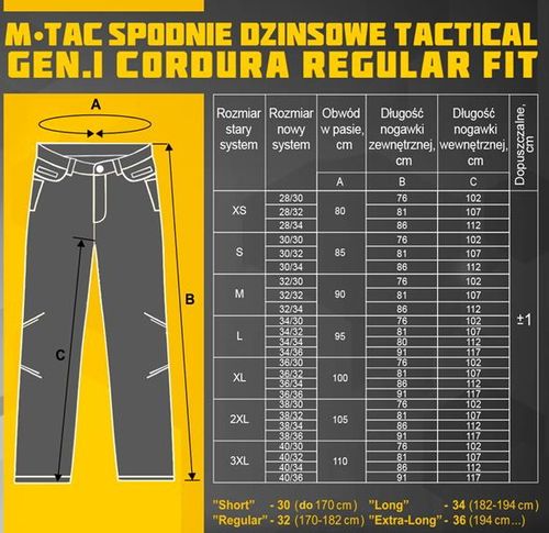 Spodnie Dżinsowe Tactical 28/32 na Arena.pl