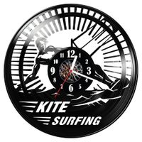 Zegar ścienny z płyty winylowej Kite surfing 340.14