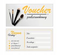 VOUCHERY PODARUNKOWE na zakupy lub usługi 60 szt. MAKIJAŻ MAKE-UP WYBÓR