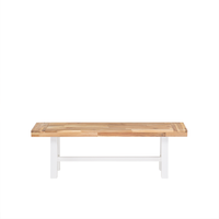 Ławka ogrodowa 170 cm drewniana biała SCANIA