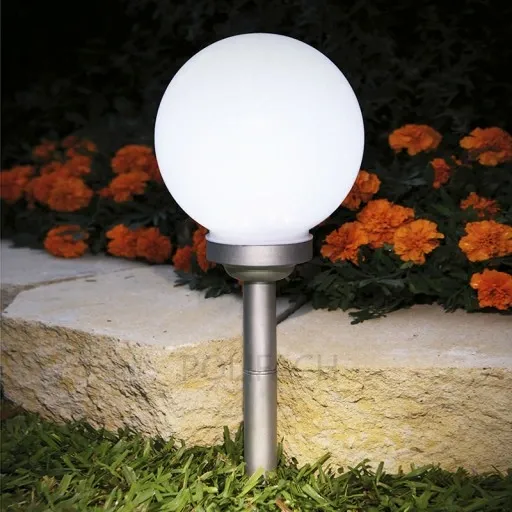 lampa solarna MLECZNA KULA lampka 15cm 4 LED P-015 zdjęcie 14
