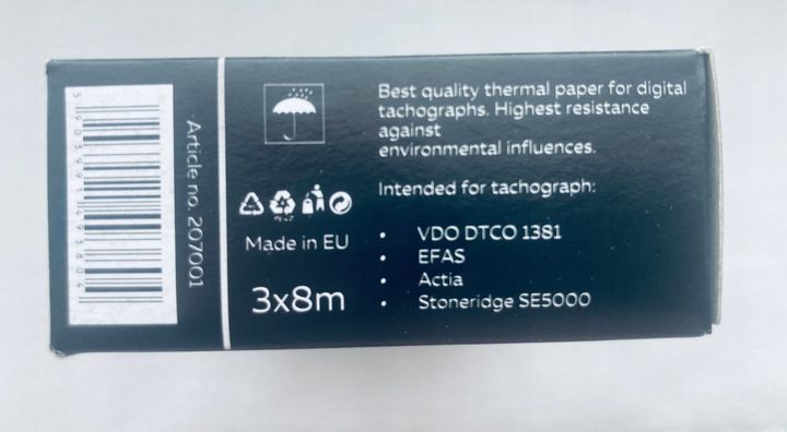 Papier do Tachografów - Tekson - 30 szt zdjęcie 6