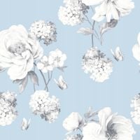 TAPETA ŚCIENNA DEKORACYJNA DUŻE KWIATY BEZ PIWONIE WZÓR UGEPA PAPIEROWA