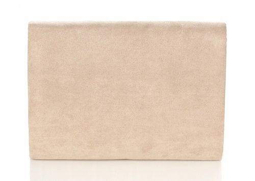 Efektowna Beżowa Kopertówka na łańcuszku Zamsz na Arena.pl