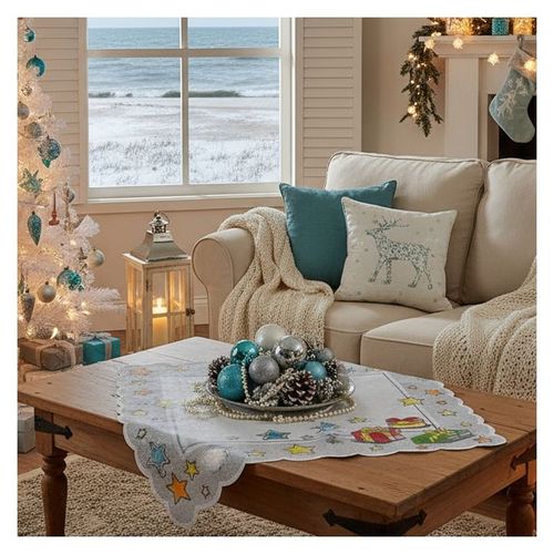 Serweta Navidad 80 x 80 cm DomoweTekstylia | WN831N 080 | Boże Narodzenie na Arena.pl
