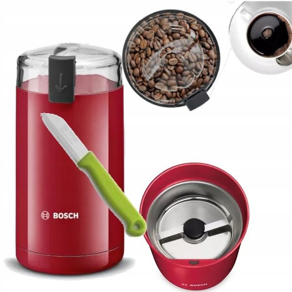 BOSCH MŁYNEK ELEKTRYCZNY DO KAWY TSM6A014R STALOWE OSTRZA + NÓŻ zdjęcie 1