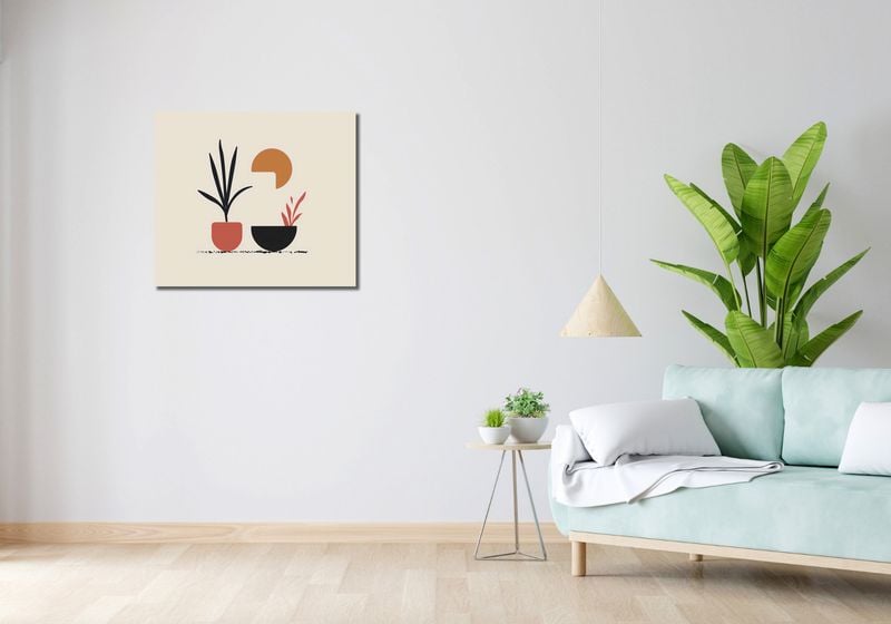 Obraz 70x60cm Domowy Ogród zdjęcie 2