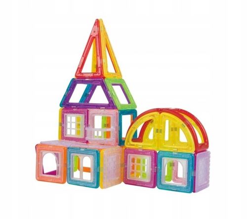 KLOCKI MAGNETYCZNE PANELE NEODYMOWE 76 EL DUŻY ZESTAW EDUKACYJNY DLA DZIECI na Arena.pl