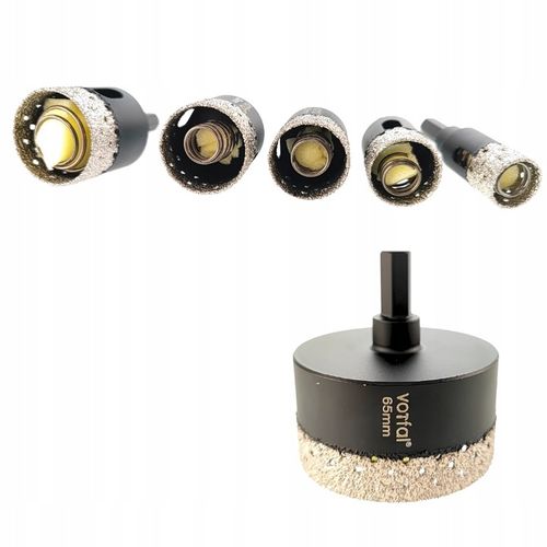 OTWORNICA DIAMENTOWA KORONKA DO GRESU M14 ZESTAW ⌀ 6,8,10,35,68 mm ADAPTER na Arena.pl