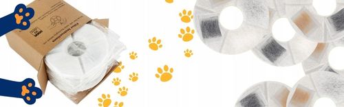 ZESTAW WYMIENNY FILTRÓW FILTR DO FONTANNY POIDŁA POIDEŁKA KOTA PSA 6 SZTUK na Arena.pl