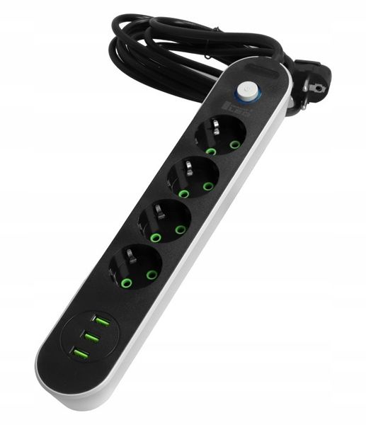 Przedłużacz Listwa Zasilająca 3M 4 gniazda 3xUSB zdjęcie 7