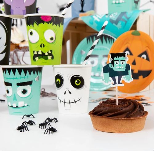 Pikery do babeczek Halloween różne wzory stworki halloweenowe 7 szt. na Arena.pl