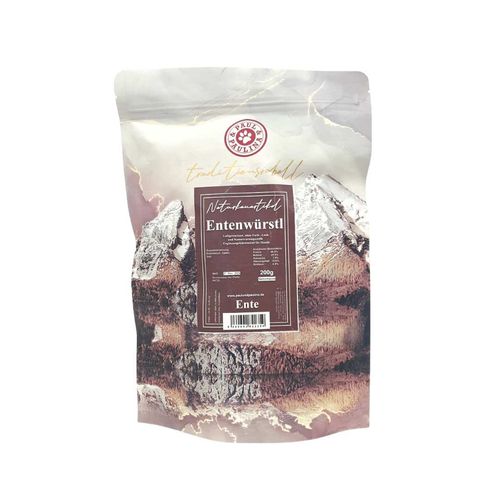 Kiełbaski z kaczką szałwią 200g przysmak dla psa poprawiają zapach z pyska na Arena.pl