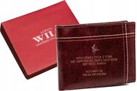 Eleganckie portfele personalizowane + własny napis