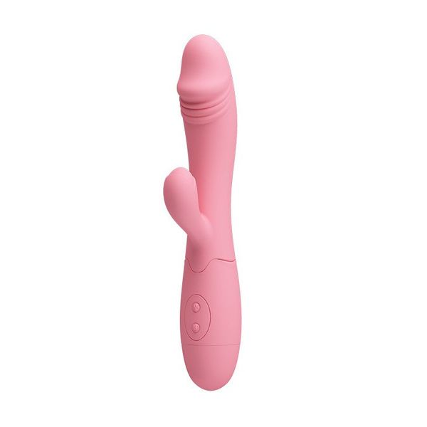 Wibrator Ze Stymulatorem Łechtaczki Pretty Love Snappy Pink Usb zdjęcie 2