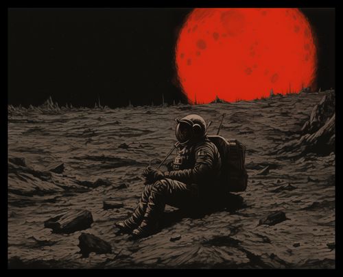 Plakat 50x40cm Samotność w Kosmosie na Arena.pl
