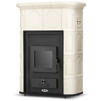 Piec kominek piecyk kaflowy ceramiczny PERUGGIA CREAM z płaszczem wodnym