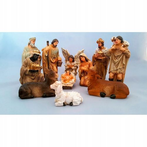 Szopka Bożonarodzeniowa- 10 cm- Figurki do Szopki - 11 elementów na Arena.pl