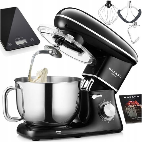 ROBOT KUCHENNY MIKSER PLANETARNY 6,2L DUŻY ZESTAW + WAGA + PRZEPISY MOZANO na Arena.pl