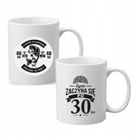 Kubek z nadrukiem napis PREZENT na 30 URODZINY