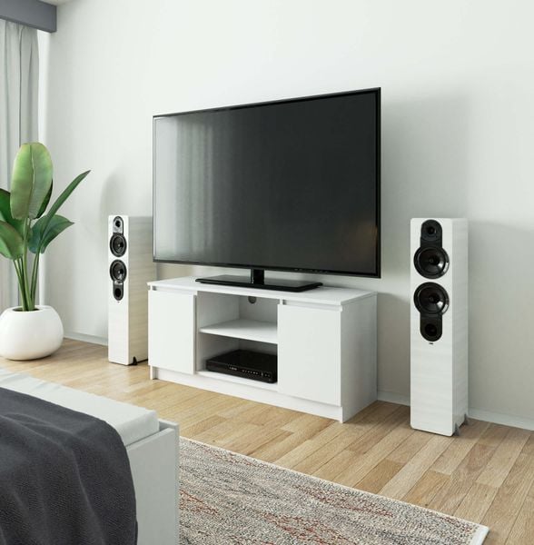 SZAFKA RTV 120 cm 2D 1P BIAŁA zdjęcie 8