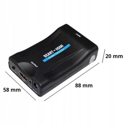 Adapter Eurozłącze na Hdmi Konwerter Scart Przejściówka AV EURO FULL na Arena.pl