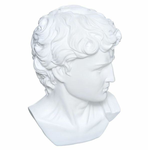 Dekoracja głowa Dawida biała zdjęcie 1